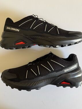 Size 9.5 - Salomon Shoes Mens Speedcross Peak Black Athletic Trail Hiking 475145